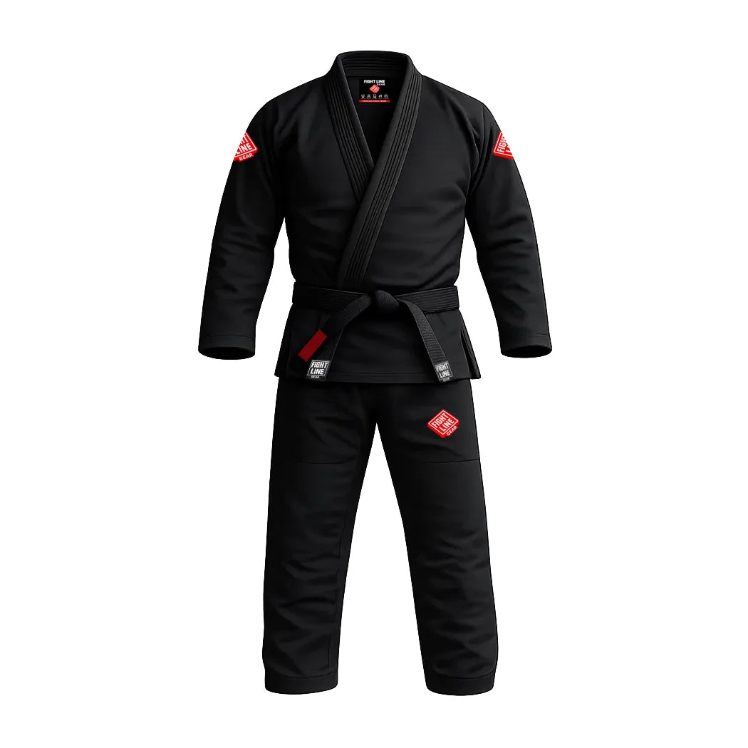 BJJ Academy Gi Black – Premium Brazilian Jiu Jitsu Training Kimon