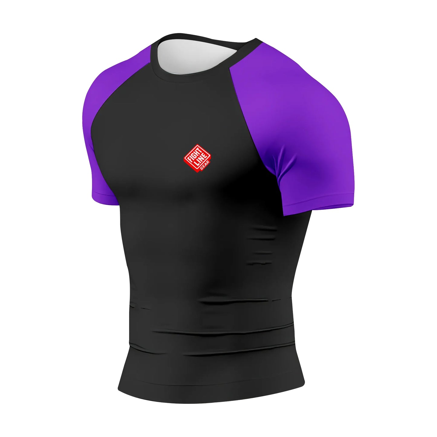 Elite Rank Rash Guard Short Sleeve – BJJ Belt Color Compression Shirt