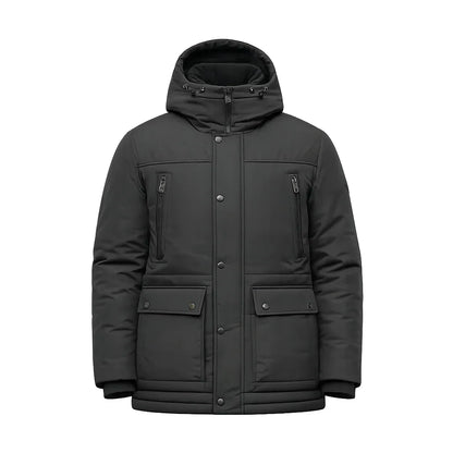 Insulated Parka Jacket – Heavy Winter Hooded Coat