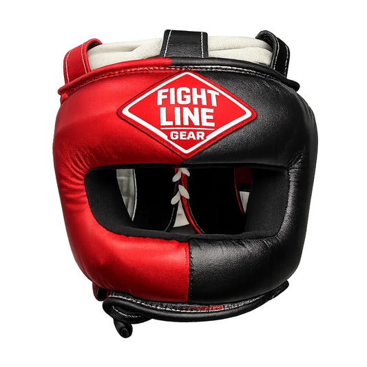 Premium leather boxing and MMA head guard for sparring