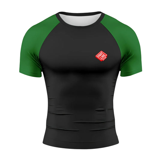 Academy Rank Rash Guard Short Sleeve – BJJ Compression Training Top