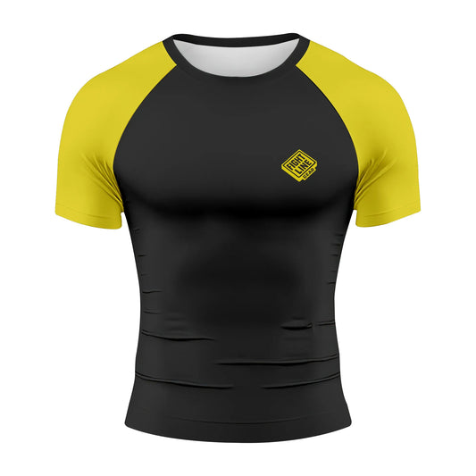 Grappling Rank Rash Guard Short Sleeve – BJJ No-Gi Compression Shirt