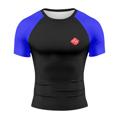 Athletic Rank Rash Guard Short Sleeve – Belt Color MMA Training Top