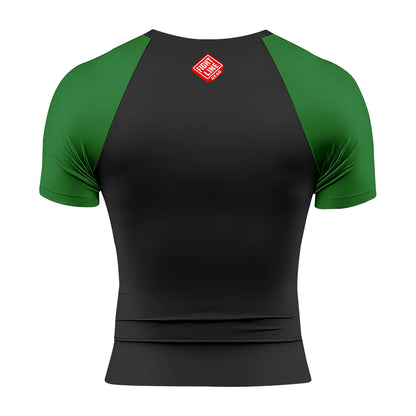 Academy Rank Rash Guard Short Sleeve – BJJ Compression Training Top