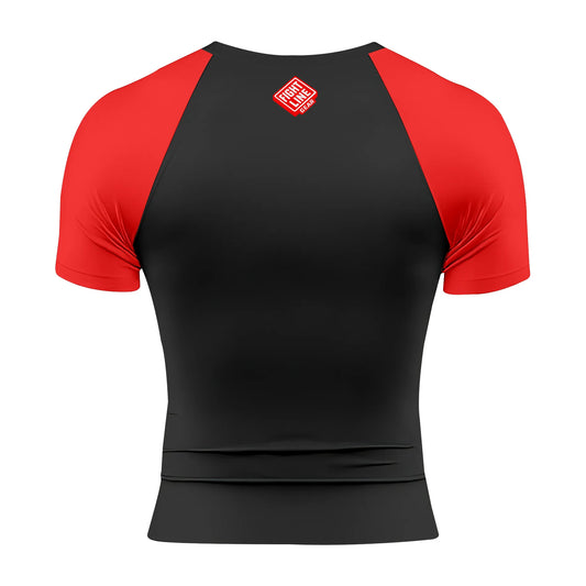 Competition Rank Rash Guard Short Sleeve – BJJ Compression Fight Shirt