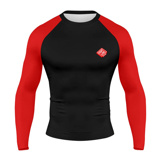 Competition Rank Rash Guard – No-Gi Belt Color Sleeve Training Top