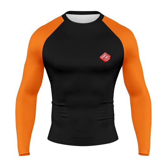 Academy Rank Rash Guard – Belt Color Sleeve No-Gi Grappling Shirt