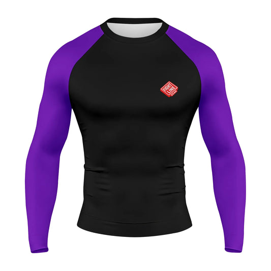 Elite Rank Rash Guard – Belt Color Sleeve BJJ Compression Shirt