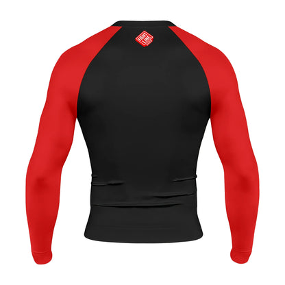 Competition Rank Rash Guard – No-Gi Belt Color Sleeve Training Top