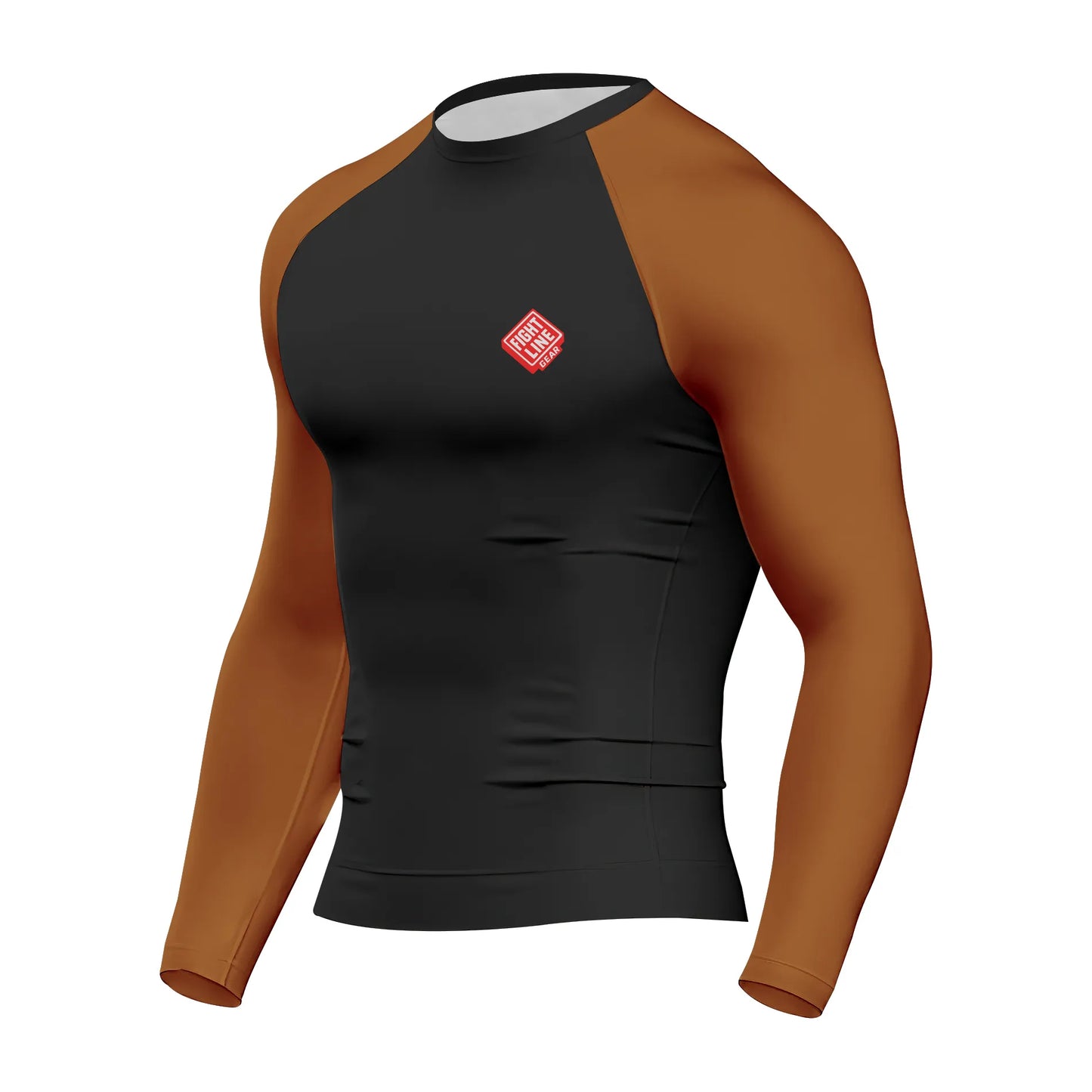 Ranked BJJ Rash Guard – Color Sleeve Grappling Compression Shirt