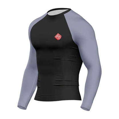 No-Gi Rank Rash Guard – Belt Color Sleeve Training Compression Top