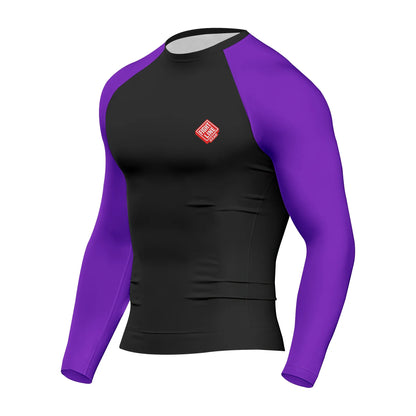 Elite Rank Rash Guard – Belt Color Sleeve BJJ Compression Shirt