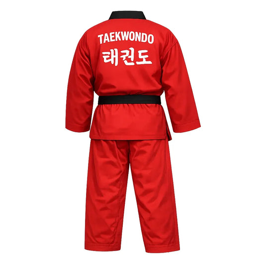 Red Taekwondo Uniform – Premium TKD Dobok
