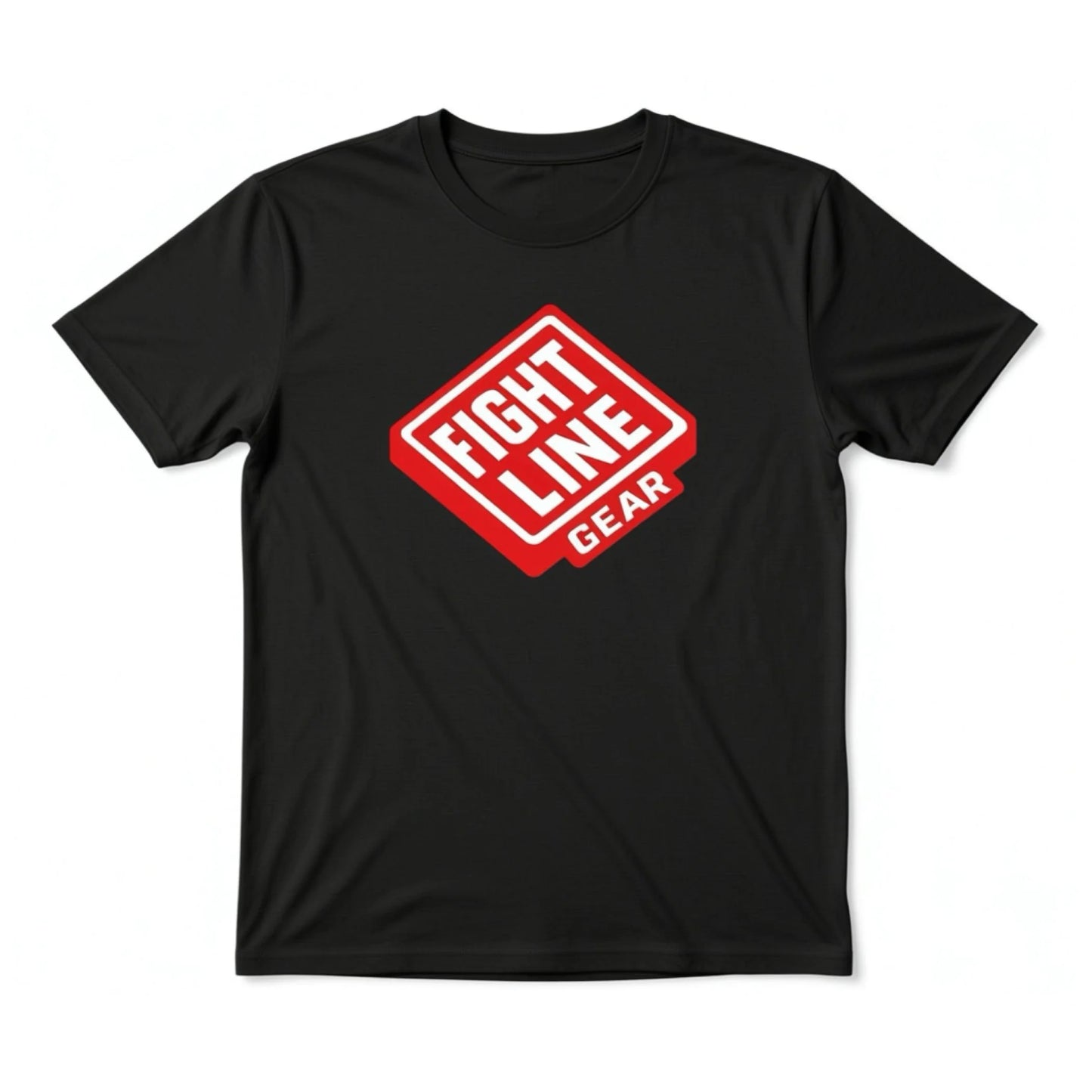 Premium black cotton t-shirt for men and kids with crew neck design